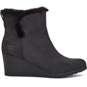 UGG Women's Devorah Waterproof Black Wedge Boots